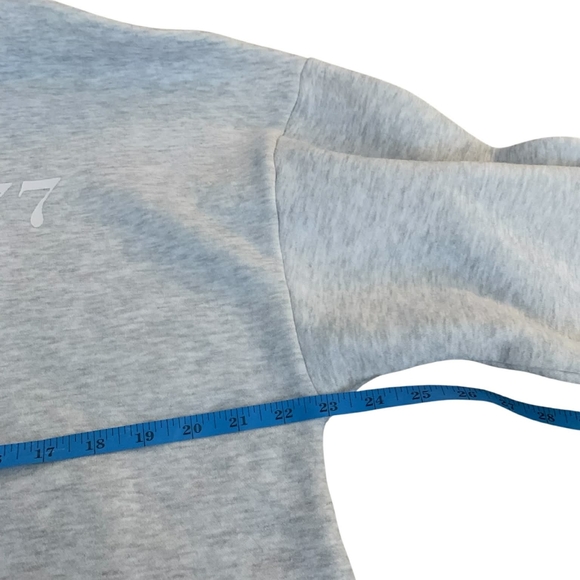 Princess Polly 777 Angel Number Grey Oversized Hoodie Fleece Pullover Jumper - Picture 7 of 11